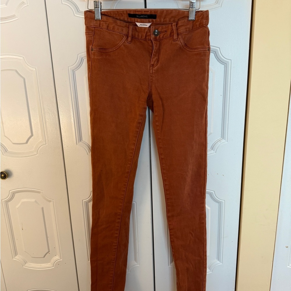 Billabong Rust Orange Skinny Jeans size 26